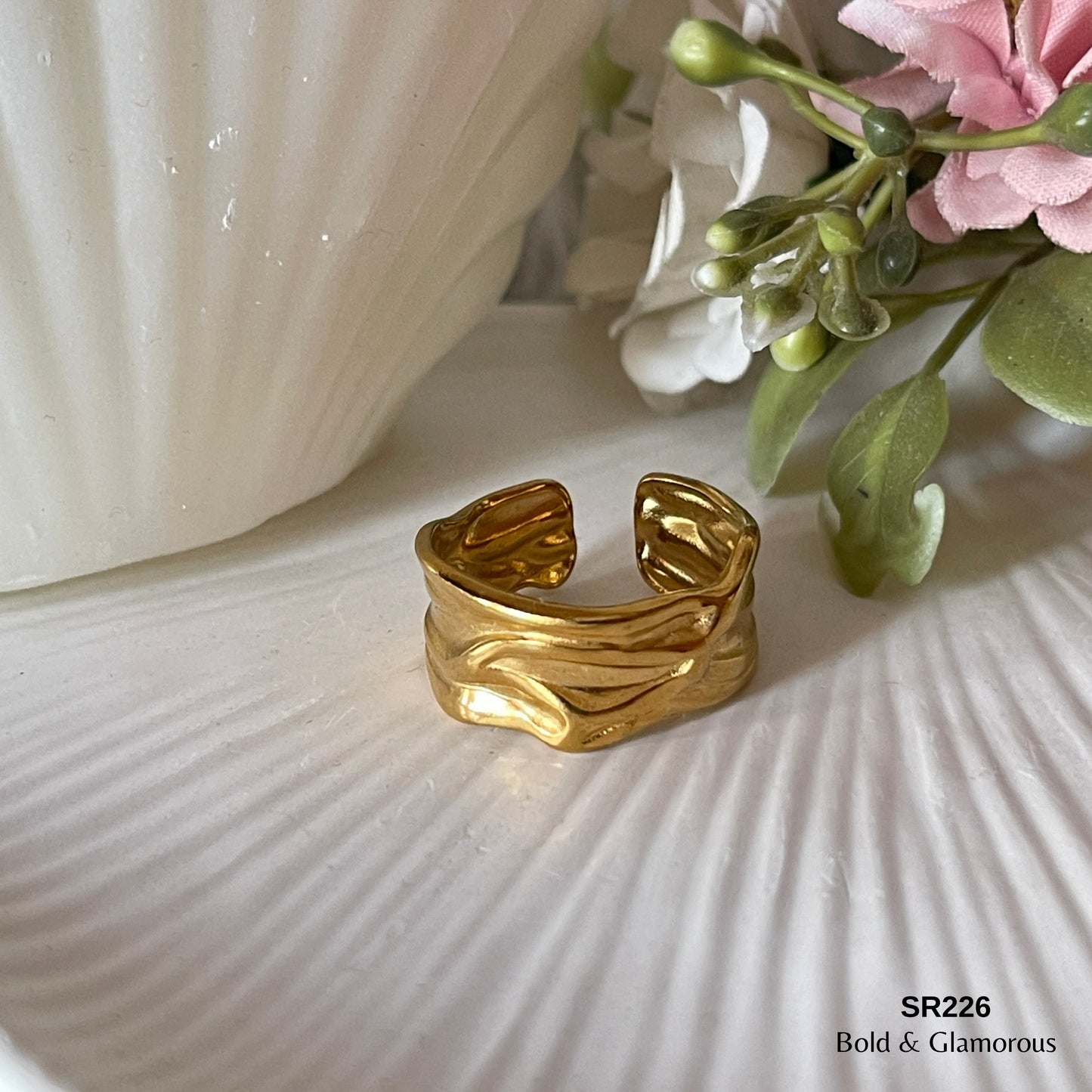 Statement Ring | SR226 | Gold