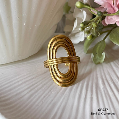 Statement Ring | SR227 | Gold