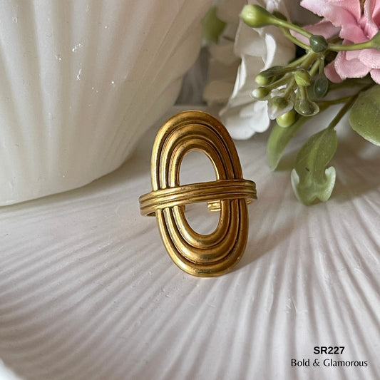 Statement Ring | SR227 | Gold