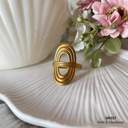 Statement Ring | SR227 | Gold