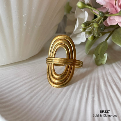 Statement Ring | SR227 | Gold