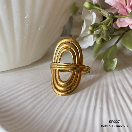 Statement Ring | SR227 | Gold