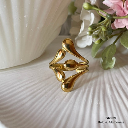 Statement Ring | SR229 | Gold