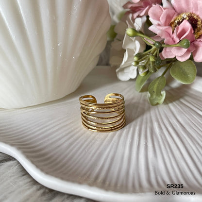 Statement Ring | SR235 | Gold