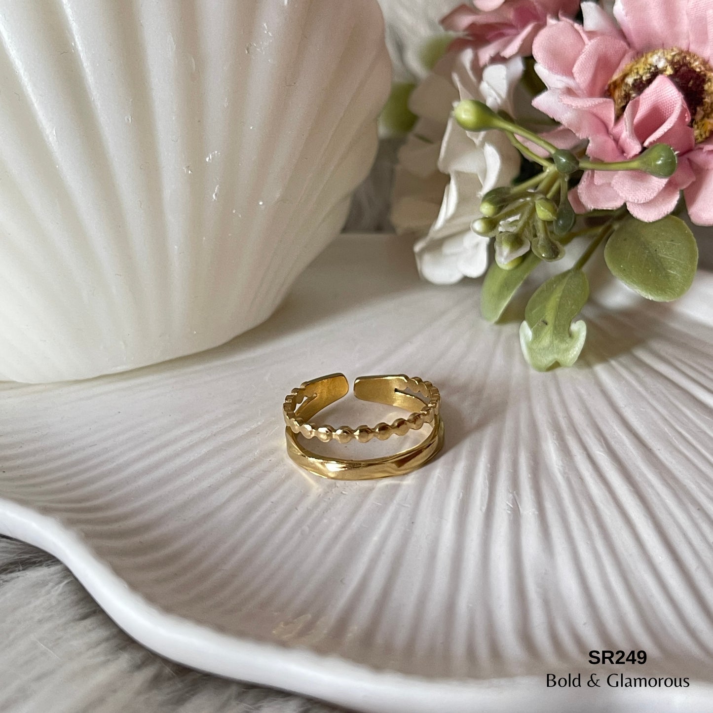 Statement Ring | SR249 | Gold