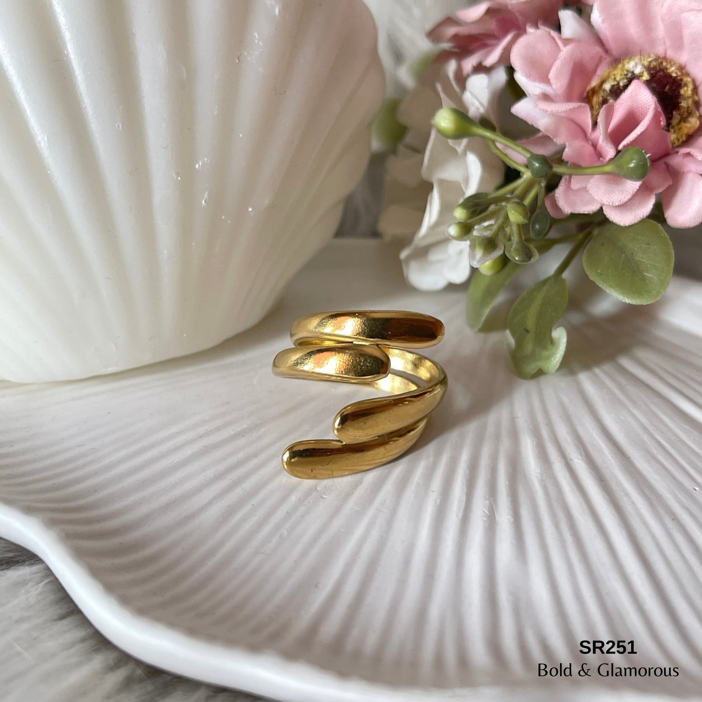 Statement Ring | SR251 | Gold