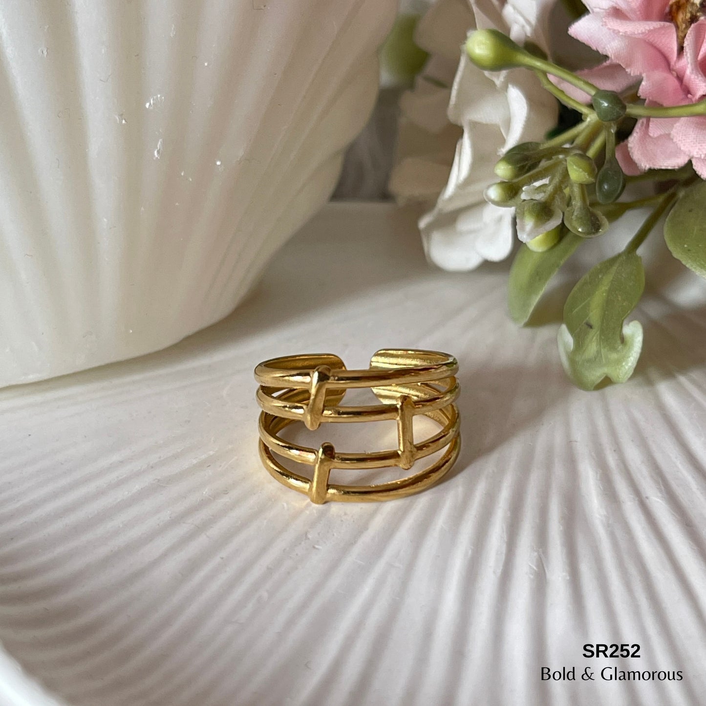 Statement Ring | SR252 | Gold