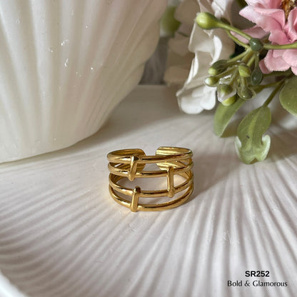 Statement Ring | SR252 | Gold