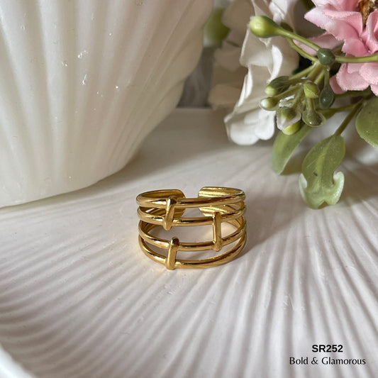 Statement Ring | SR252 | Gold