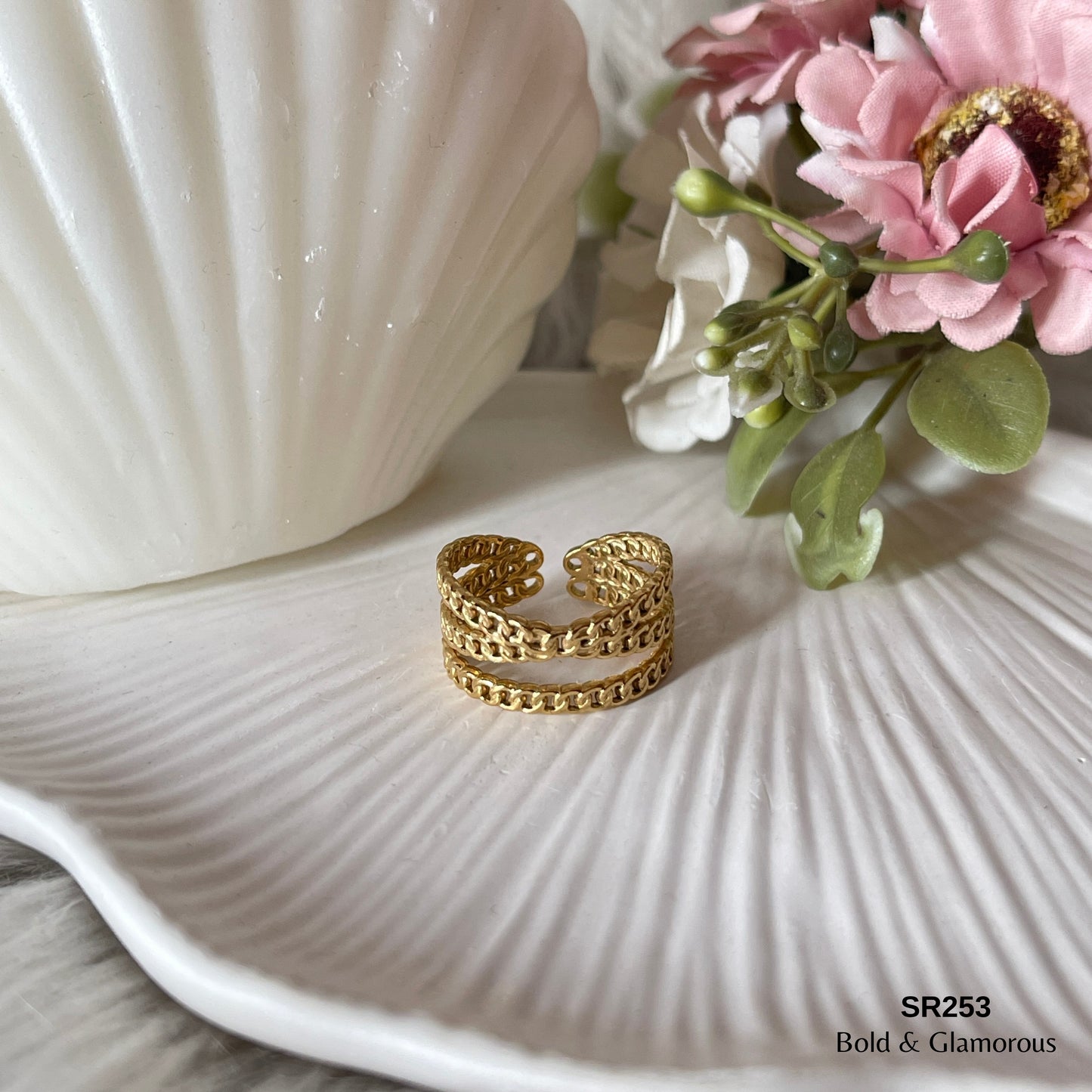 Statement Ring | SR253 | Gold