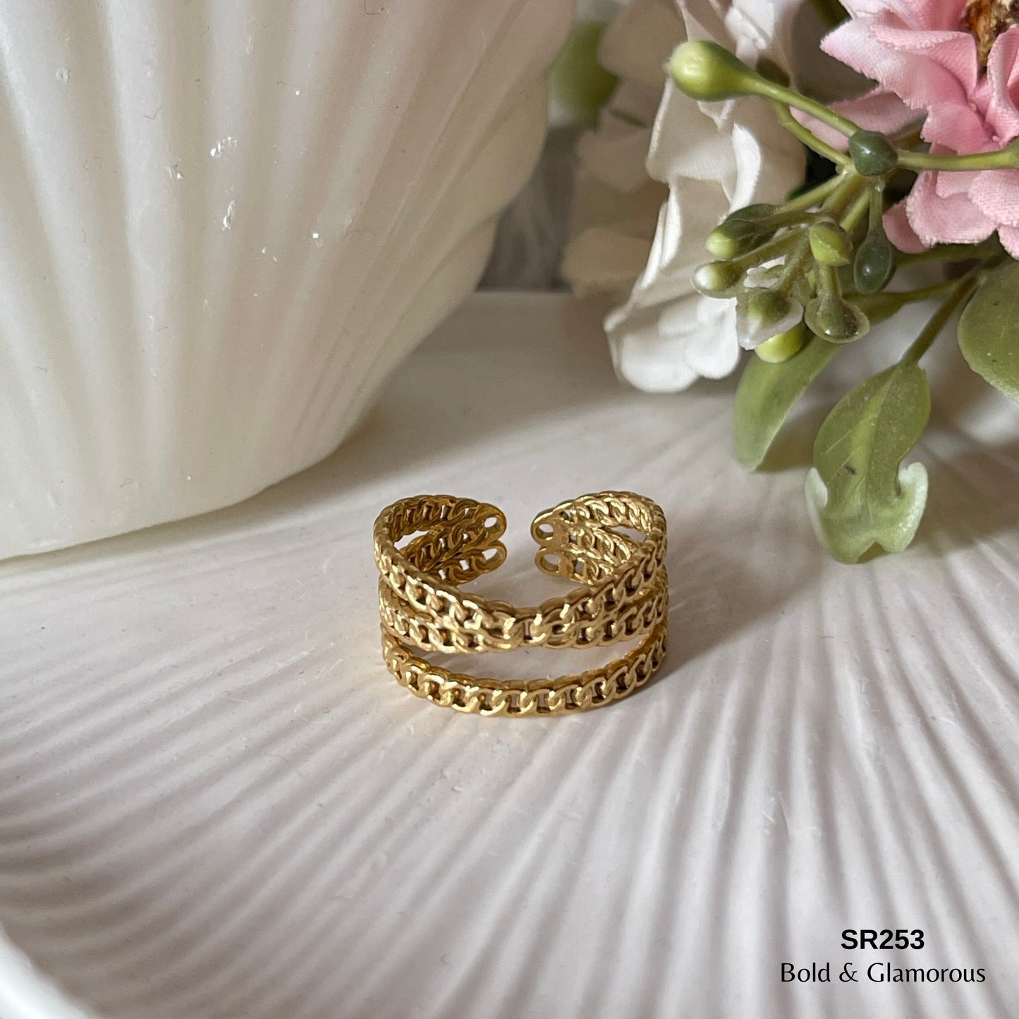 Statement Ring | SR253 | Gold