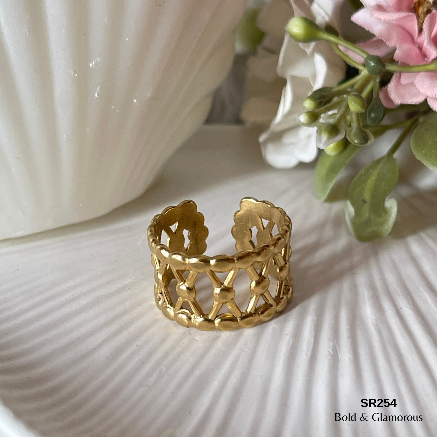 Statement Ring | SR254 | Gold