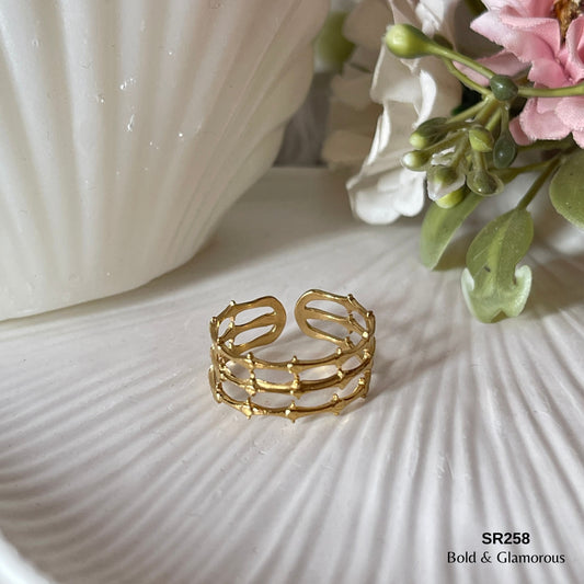 Statement Ring | SR258 | Gold