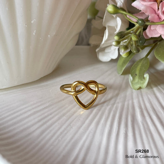 Minimal Ring | SR268 | Knotted Heart