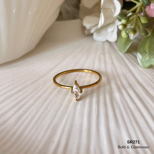Stone Ring | SR271 | Simple Water Drop