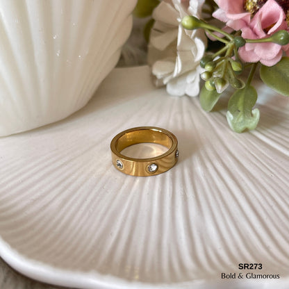 Stone Ring | SR273 | Six Stone Band