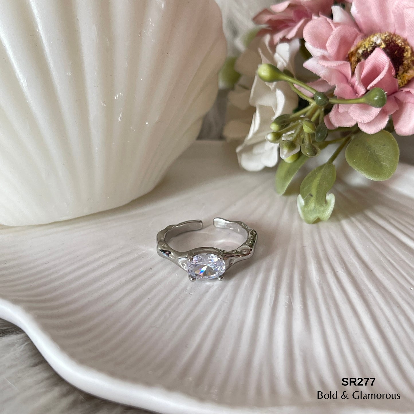 Zircon Ring | SR277 | Silver White