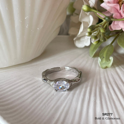 Zircon Ring | SR277 | Silver White