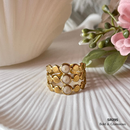 Statement Ring | SR295 | Gold
