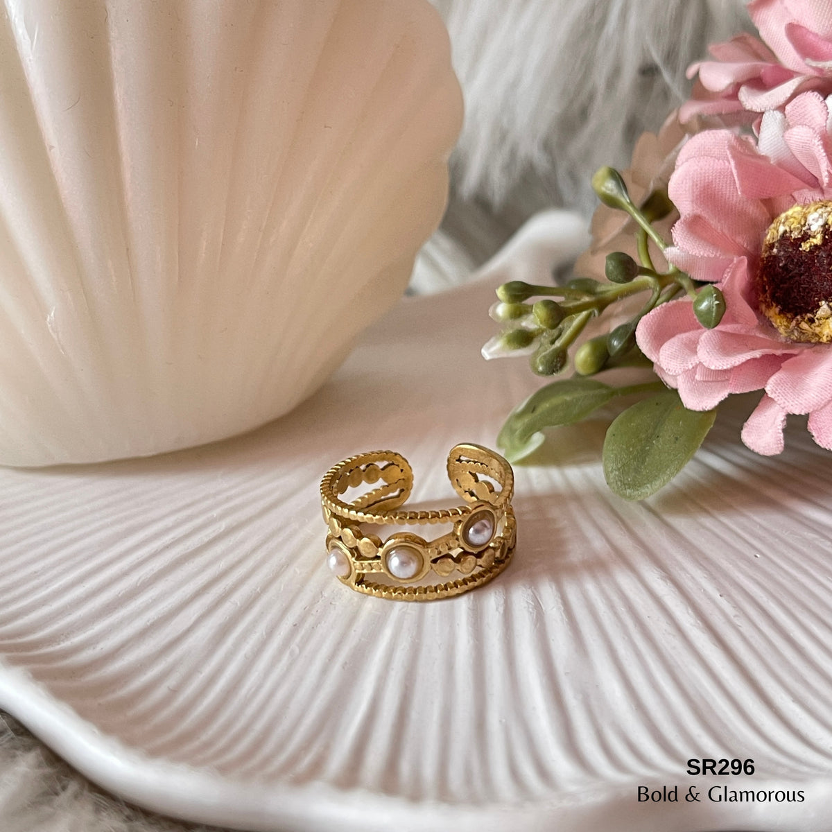 Statement Ring | SR296 | Gold