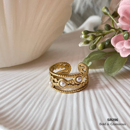 Statement Ring | SR296 | Gold