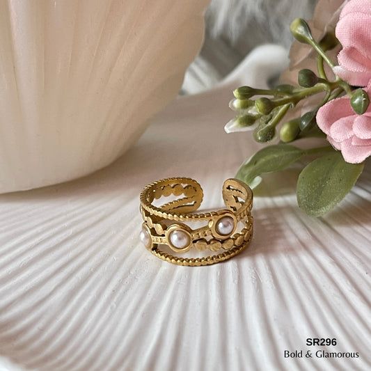 Statement Ring | SR296 | Gold