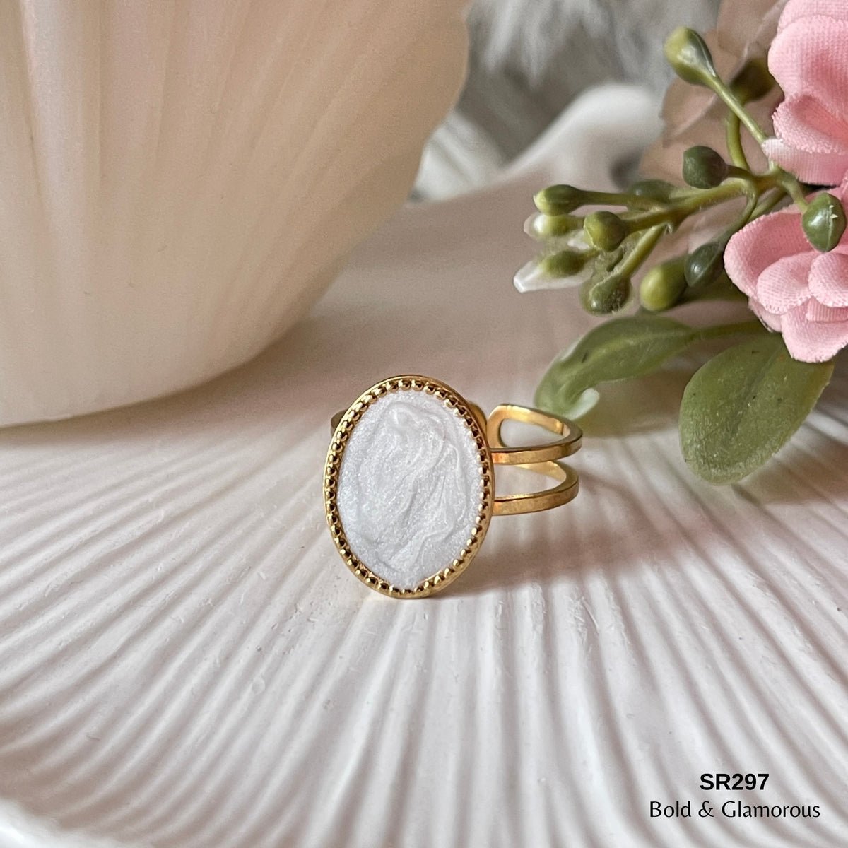 Statement Ring | SR297 | Gold