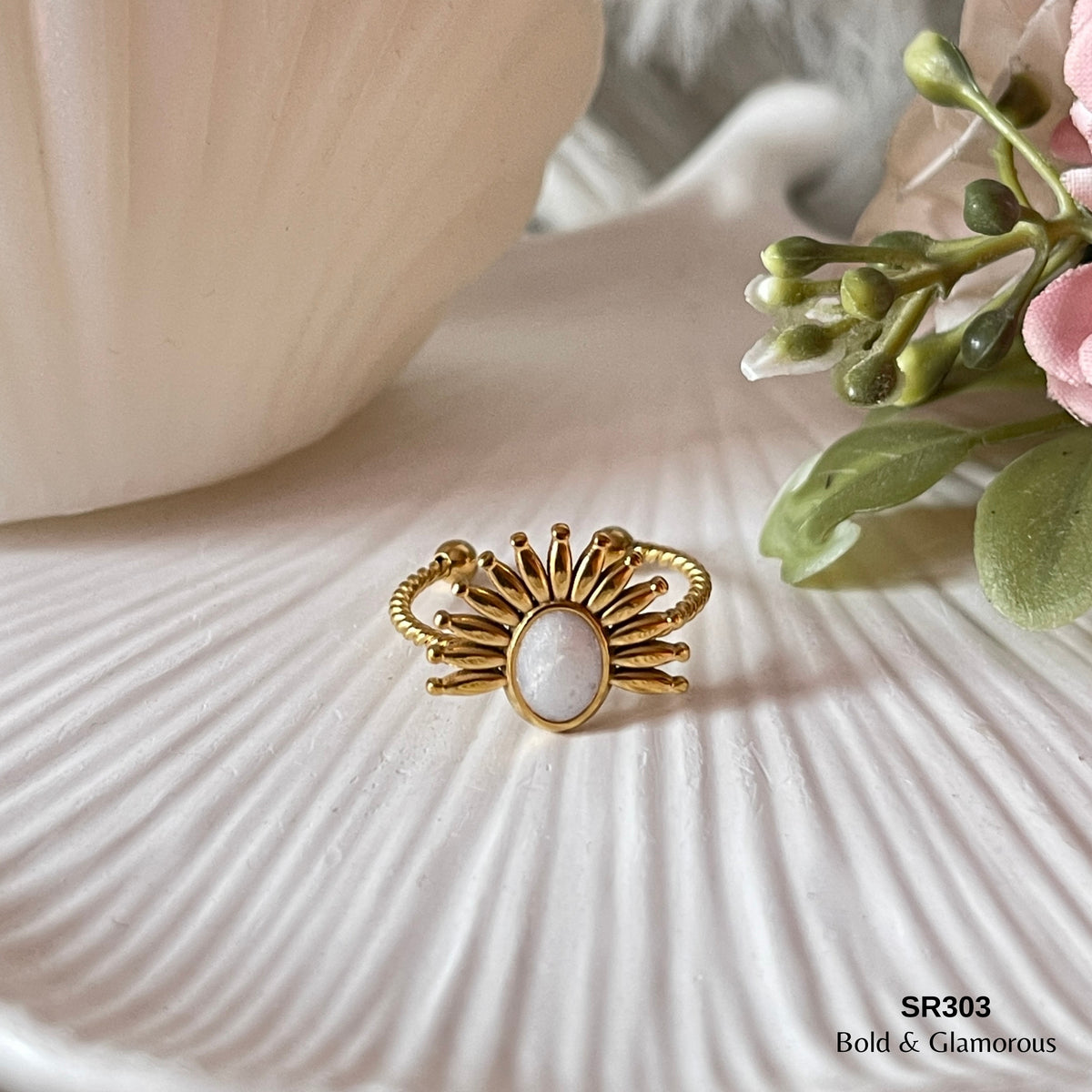 Statement Ring | SR303 | Gold