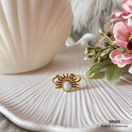 Statement Ring | SR303 | Gold