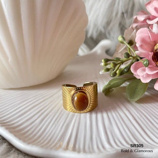 Statement Ring | SR305 | Gold