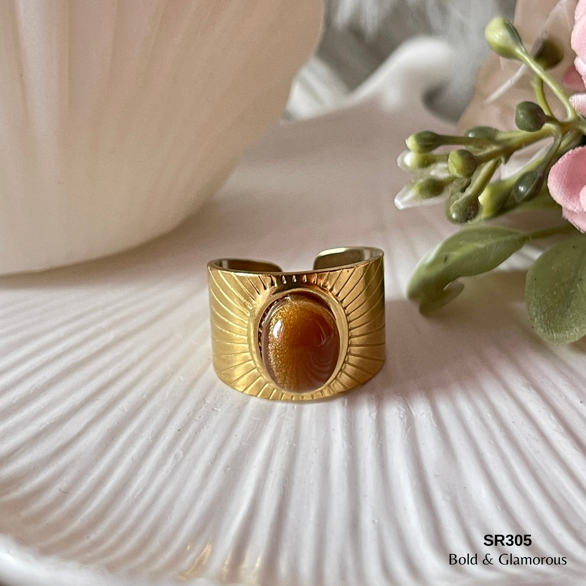 Statement Ring | SR305 | Gold