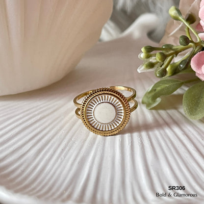 Statement Ring | SR306 | Gold