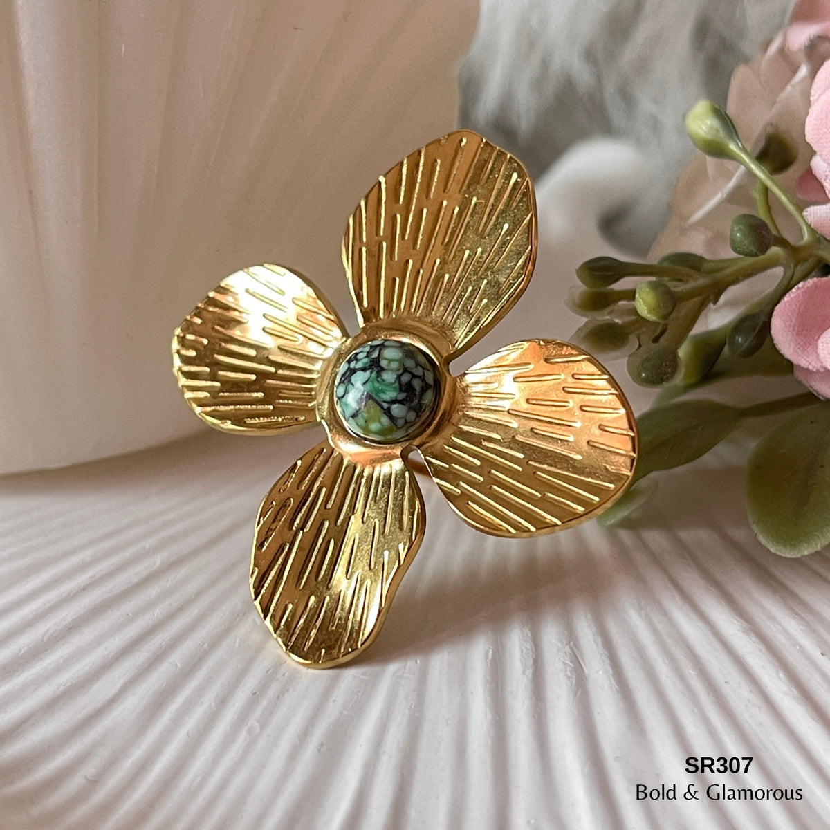 Statement Ring | SR307 | Gold