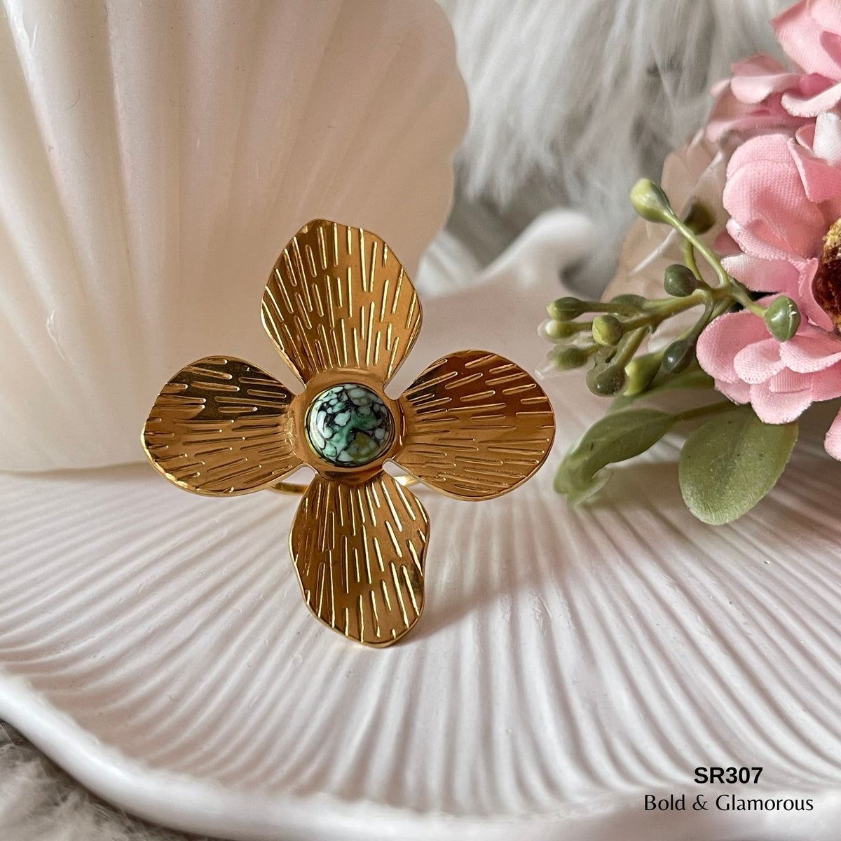Statement Ring | SR307 | Gold