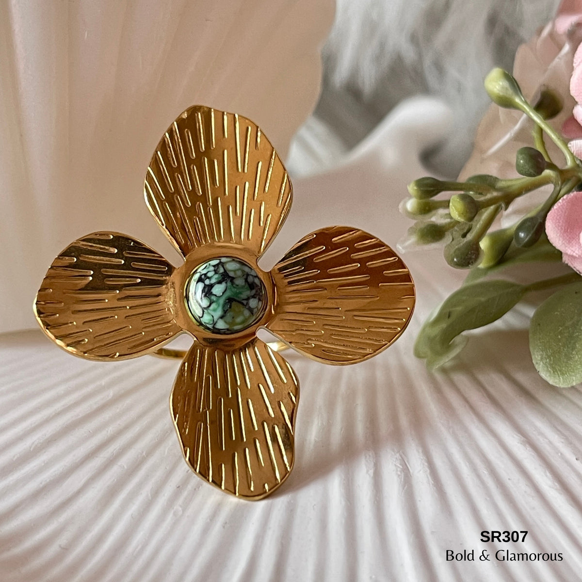 Statement Ring | SR307 | Gold