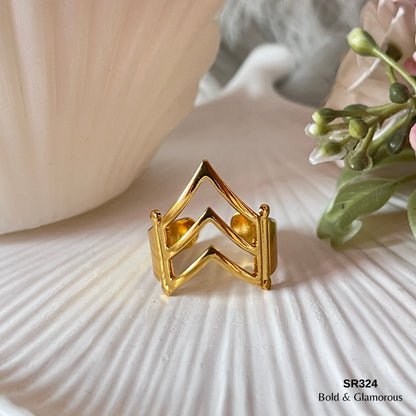 Statement Ring | SR324 | Gold