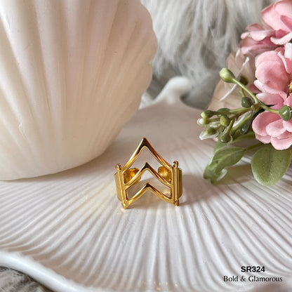 Statement Ring | SR324 | Gold