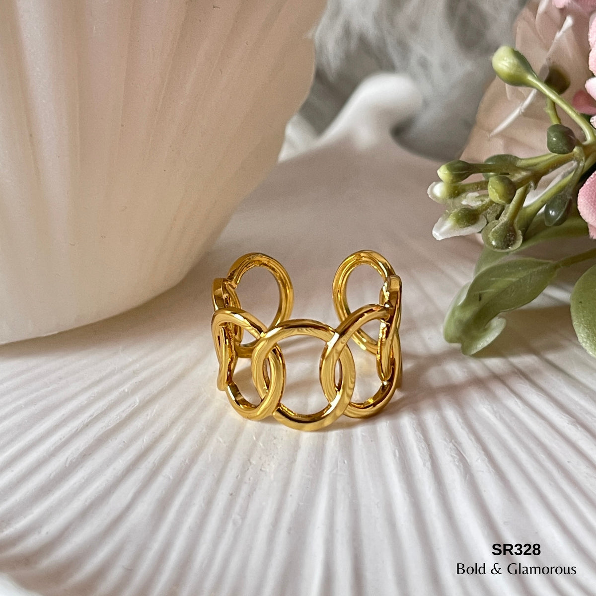Statement Ring | SR328 | Gold