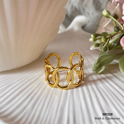 Statement Ring | SR328 | Gold