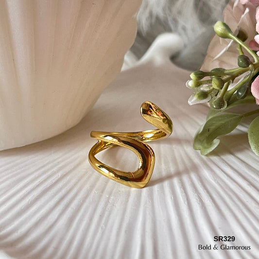 Statement Ring | SR329 | Gold