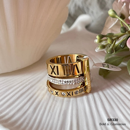 Statement Ring | SR330 | Gold