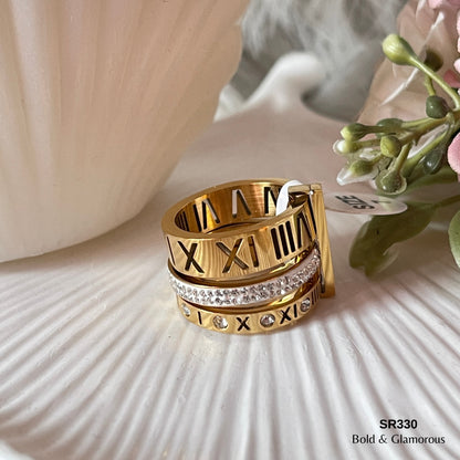 Statement Ring | SR330 | Gold
