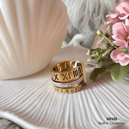 Statement Ring | SR330 | Gold