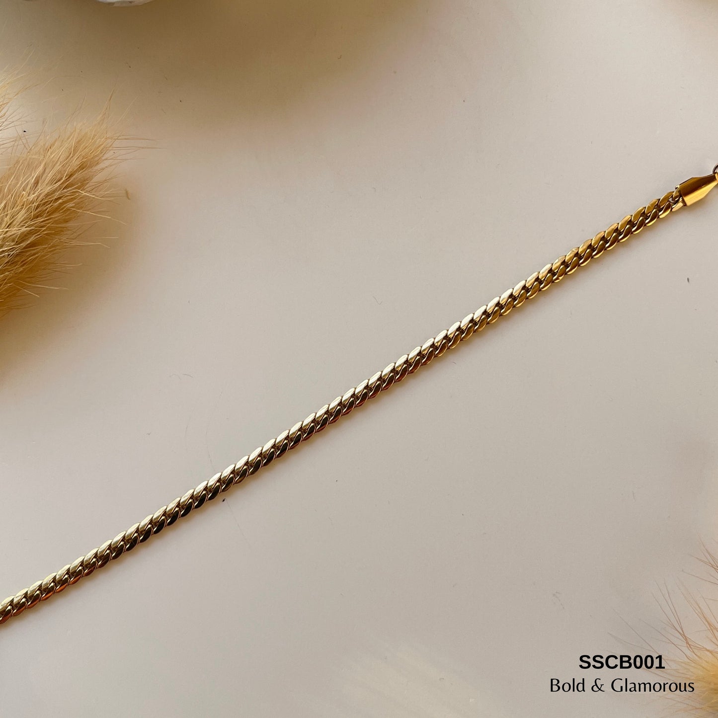 Chain Bracelet | SSCB001 | Mesh Bracelet | Gold