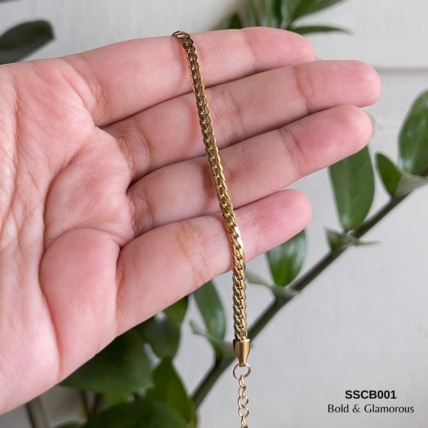 Chain Bracelet | SSCB001 | Mesh Bracelet | Gold