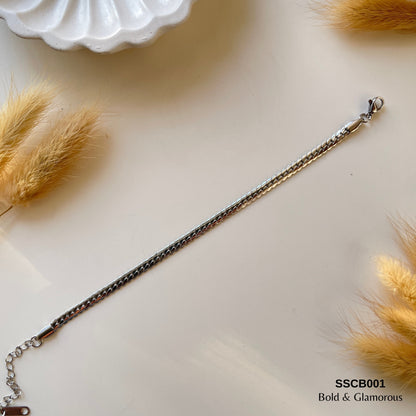 Chain Bracelet | SSCB001 | Mesh Bracelet | Silver