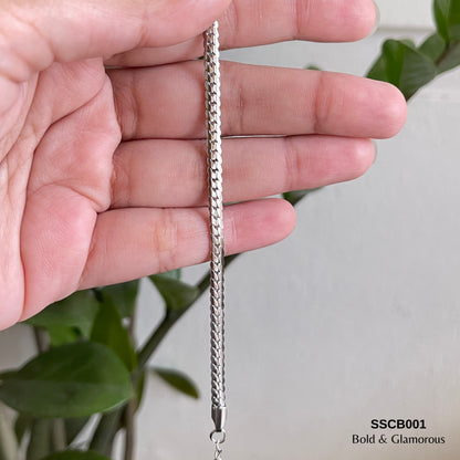 Chain Bracelet | SSCB001 | Mesh Bracelet | Silver