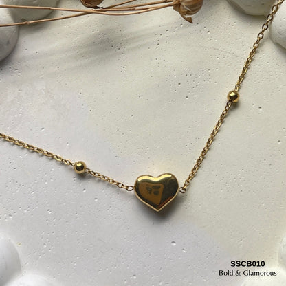 Chain Bracelet | SSCB010 | Solid Heart Bracelet