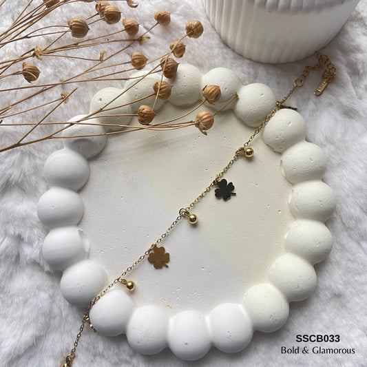 Chain Bracelet | SSCB033 | Leaf Drop