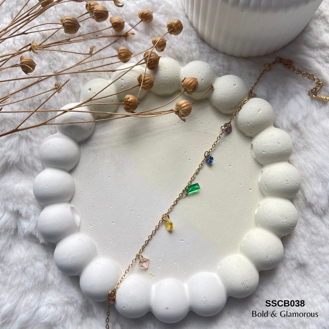 Chain Bracelet | SSCB038 | Rainbow Drop